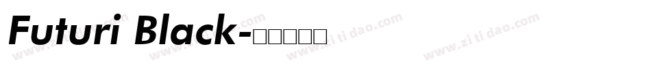 Futuri Black字体转换